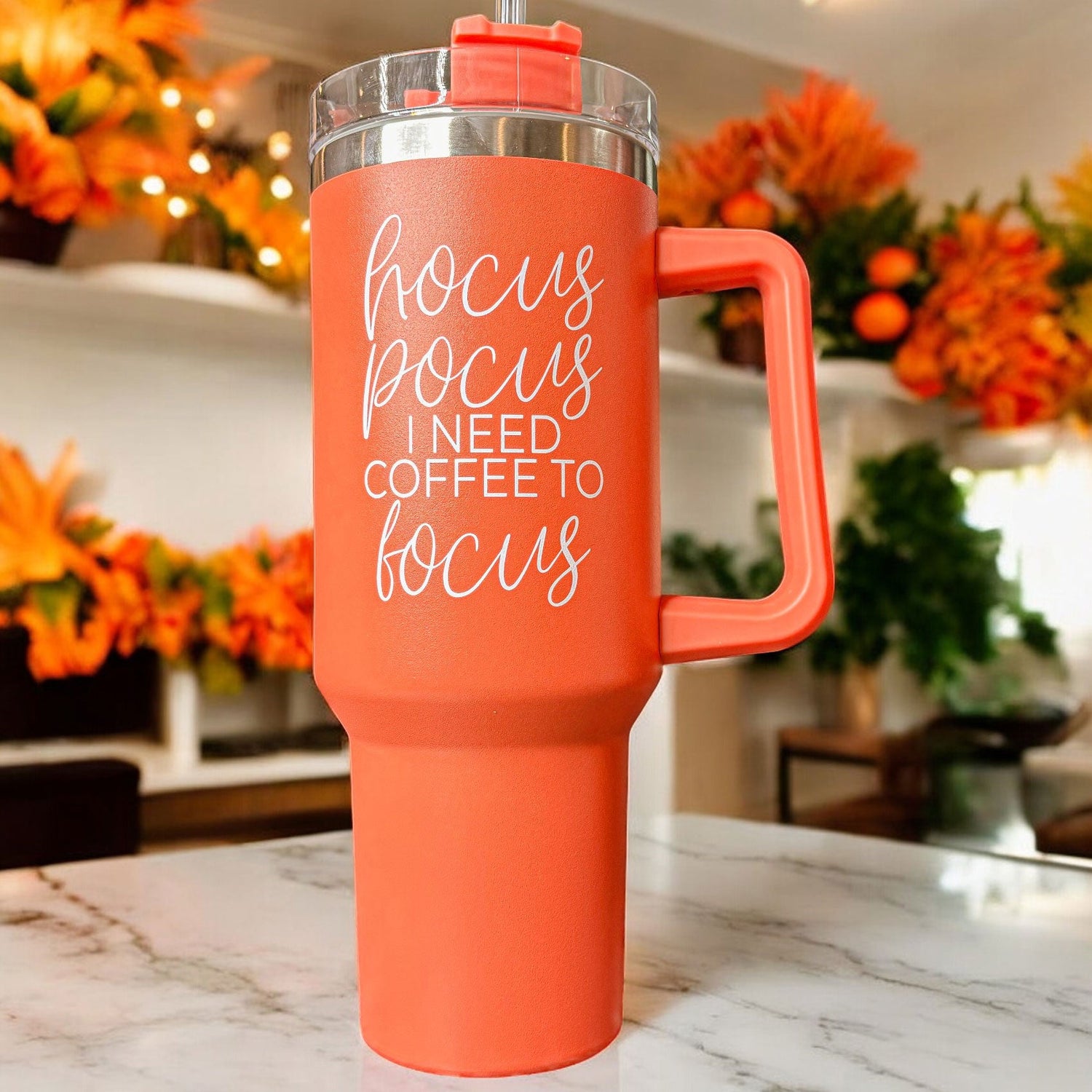 Hocus Pocus I need coffee to focus tumbler