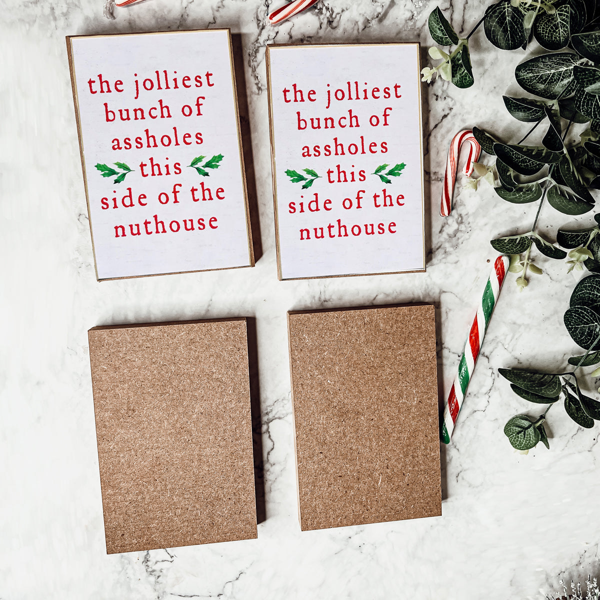 Funny Christmas Sign Gifts, Hilarious Christmas Quote Gift Ideas