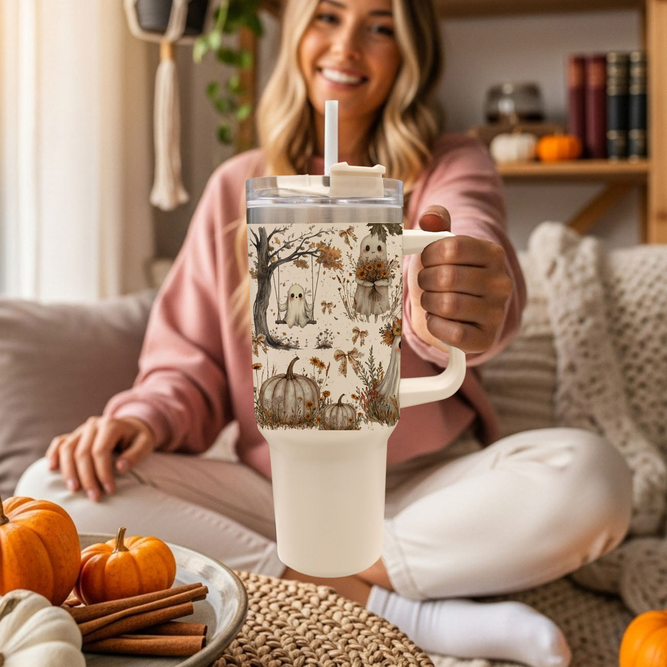 ghost tumbler with cottagecore vibes
cute halloween hydration cup aesthetic
neutral ghost tumbler with pumpkins
ghost tumbler for spooky season decor
cozy neutral ghost coffee cup
cute floral pumpkin ghost tumbler
neutral haunted house aesthetic tumbler
ghost tumbler for women who love fall
pumpkin ghost tumbler aesthetic neutral
cute spooky girl hydration tumbler
neutral cozy ghost travel mug