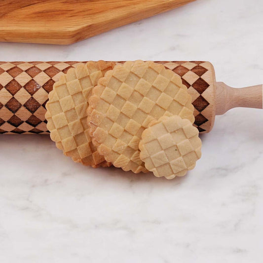 Courtly Check Rolling Pin for Cookies
kitchen gift items - kitchen gift ideas for mom
kitchen gift for mom
kitchen gift ideas for her
kitchen gift basket items
kitchen gift box ideas