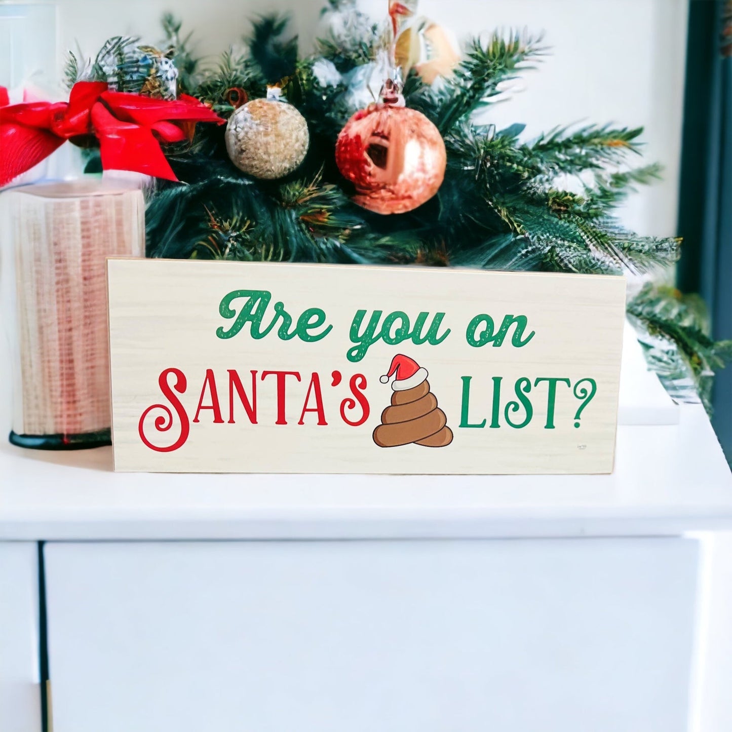 Santa's 💩 List Sign
