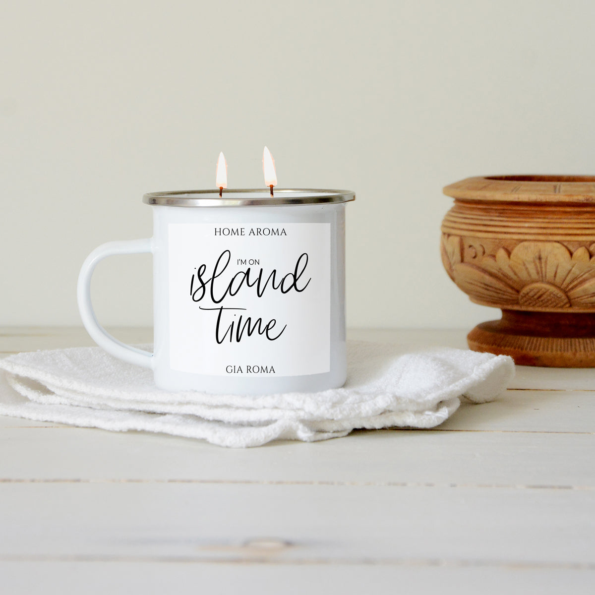 Island Candle, Mug Candles, Salt and Sea Candle