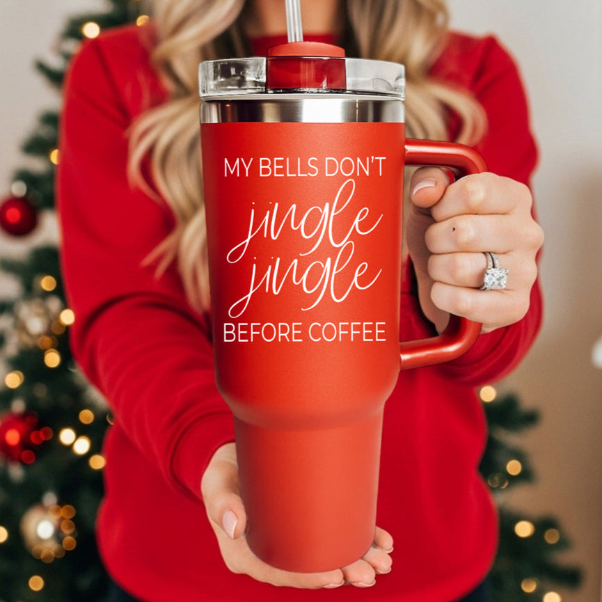 Christmas Travel Mugs, Christmas Tumblers
Christmas season tumbler large for car
Christmas morning coffee tumbler red 40oz
