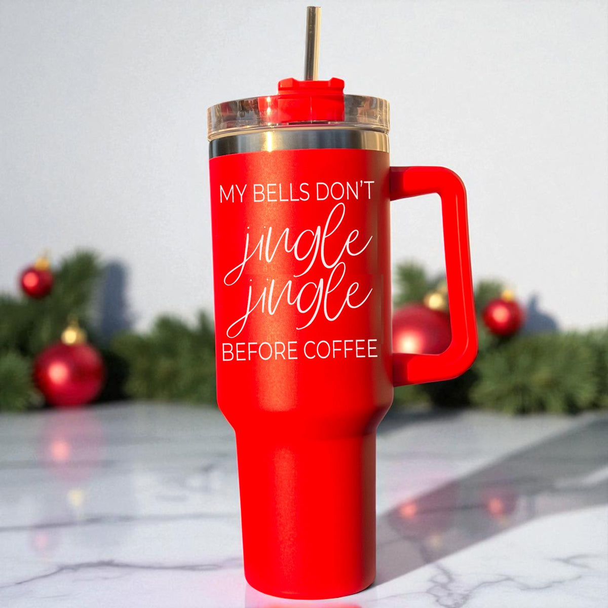  Holiday drink tumbler red Christmas with handle.  
Christmas celebration tumbler 40oz red
Christmas gift tumbler 40oz red best seller
Holiday tumbler sale 40oz red limited edition