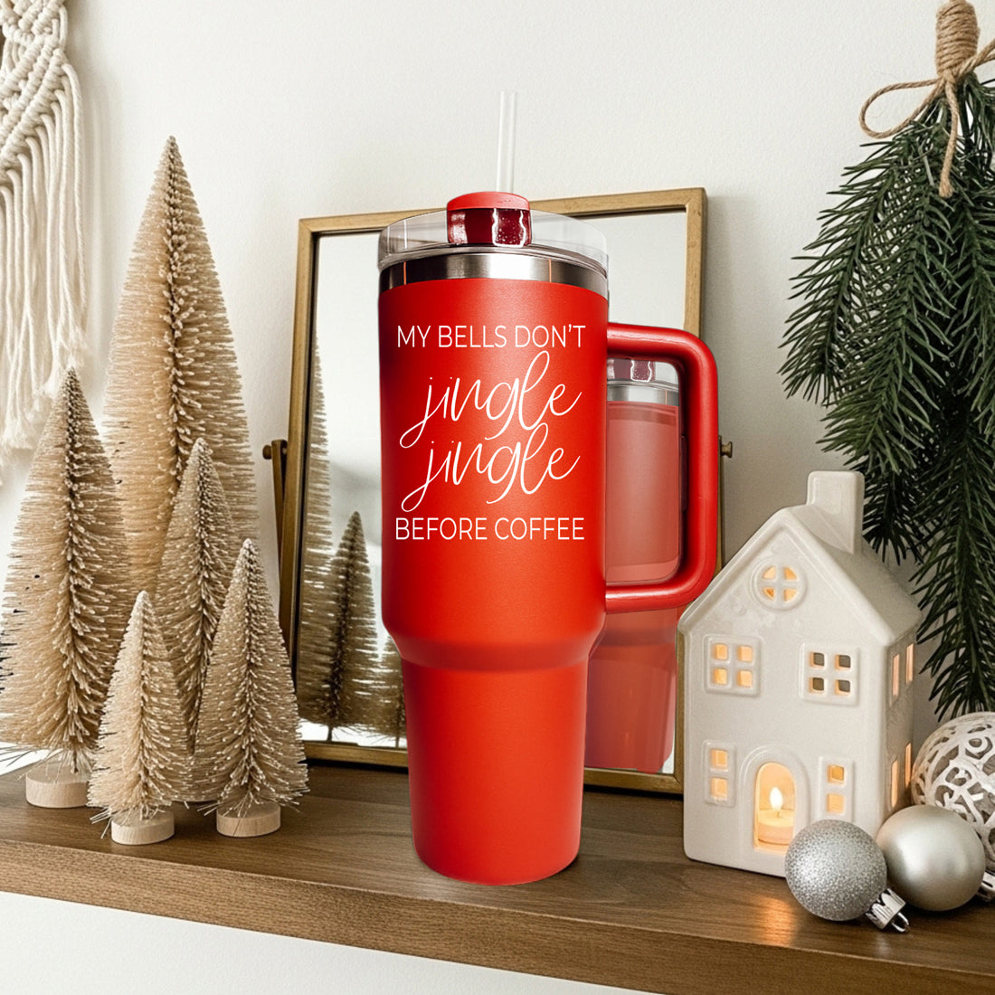 Christmas tumbler for wife - my bells dont jingle jingle before coffee red 40oz
Holiday gift for mom - my bells dont jingle jingle before coffee Christmas tumbler
Funny Christmas Coffee Mugs For sale
Modern Christmas tumbler gift ideas for my shop.