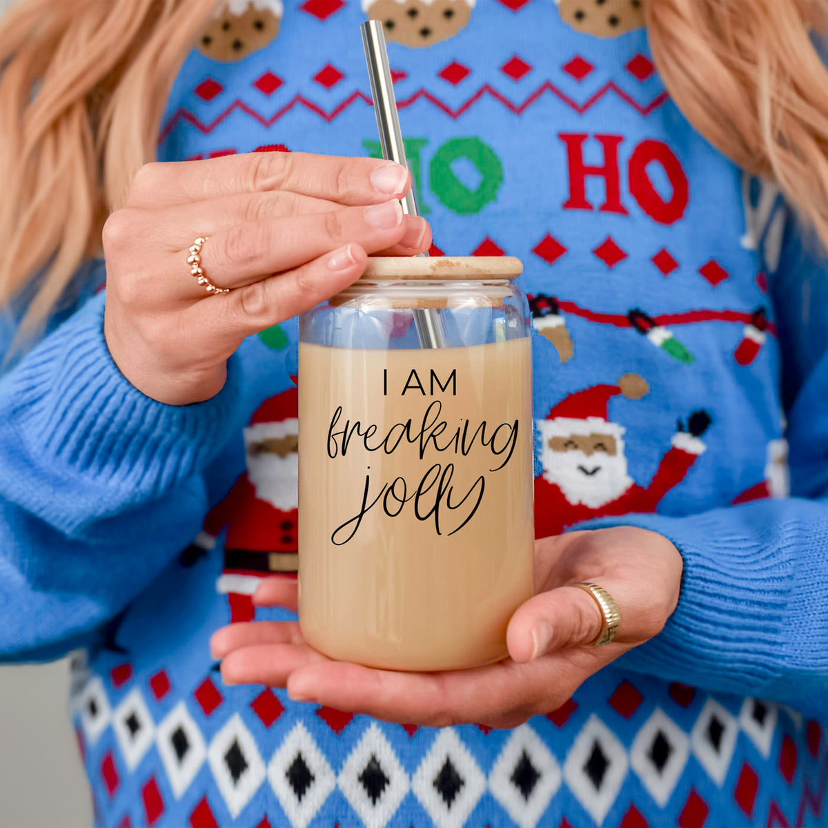 aesthetic Christmas iced coffee cup
minimalist Christmas glass tumbler
neutral Christmas drinkware
trendy holiday coffee cup
clear Christmas tumbler with bamboo lid