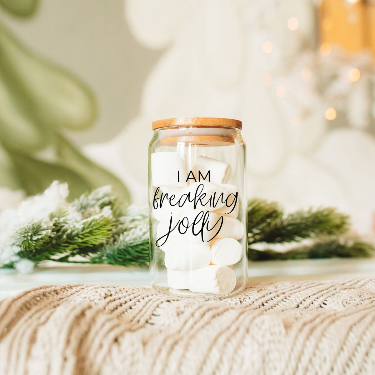 iced coffee Christmas glass can
latte in Christmas glass tumbler
holiday iced latte glass cup
iced coffee in festive Christmas tumbler
Christmas glass cup filled with coffee