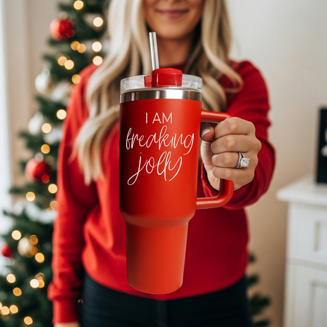 Christmas hot chocolate tumbler - I am freaking jolly 40oz red green
Christmas party tumbler red green - I am freaking jolly 40oz
Holiday party gift tumbler - I am freaking jolly red green
Christmas party favor tumbler - I am freaking jolly 40oz red green