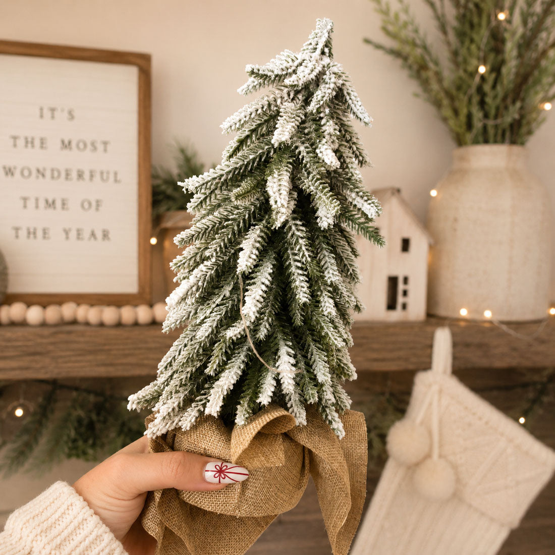 Snow Christmas Trees 4pk