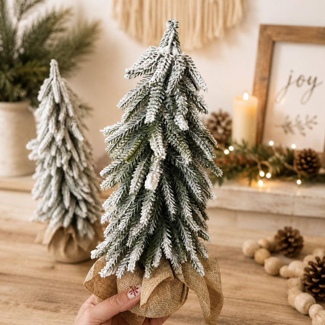 Snow Christmas Trees 4pk