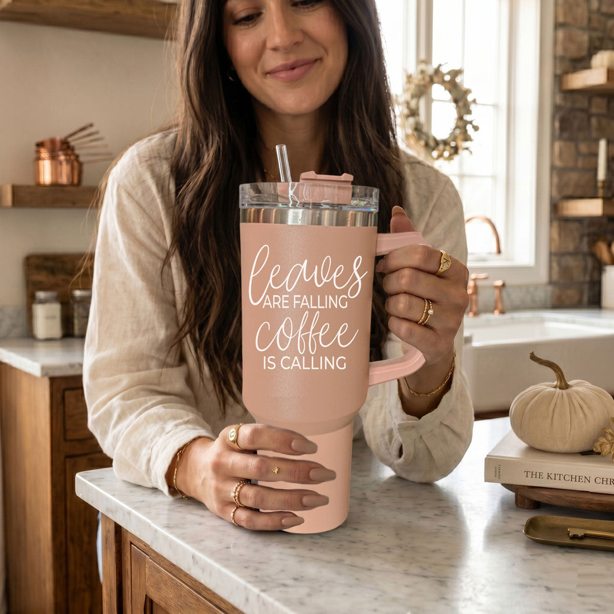 Fall commuter tumbler for daily coffee
Coffee lover tumbler for autumn vibes
Cozy caffeine tumbler for fall season
Autumn lifestyle tumbler with neutral aesthetic
Fall home decor inspired tumbler
Farmhouse autumn lifestyle cup
Boho coffee tumbler for cozy fall days
Neutral seasonal drinkware for women
Autumn collection tumbler for boutique brands
Fall launch tumbler with trendy neutral style