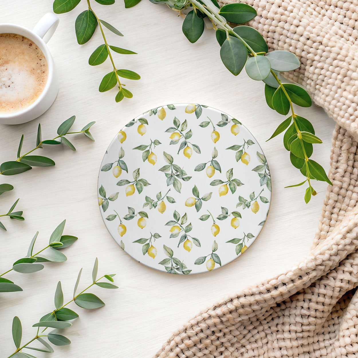 Mediterranean Lemon Coasters