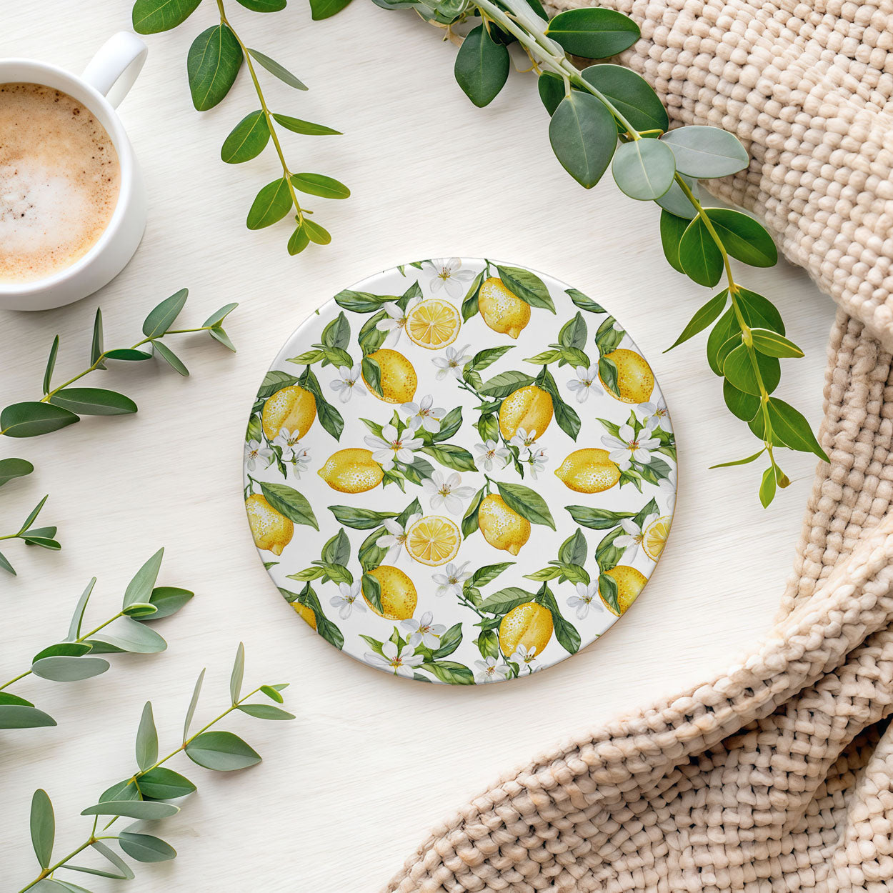 Mediterranean Lemon Coasters
