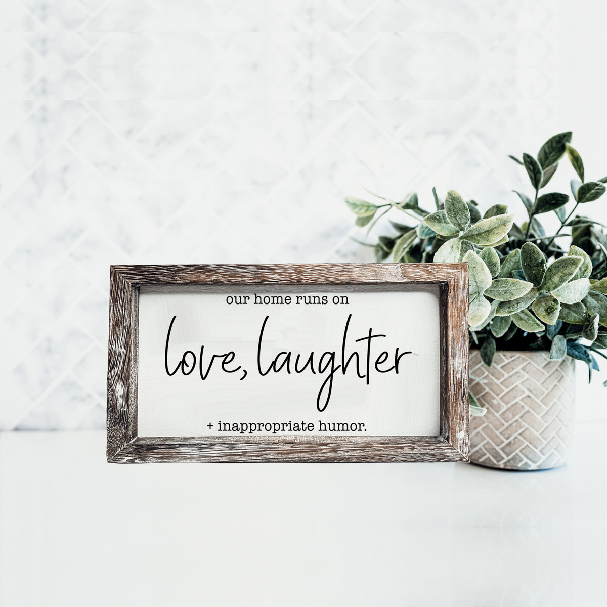 Home home runs on love, laughter and lots of wine sign