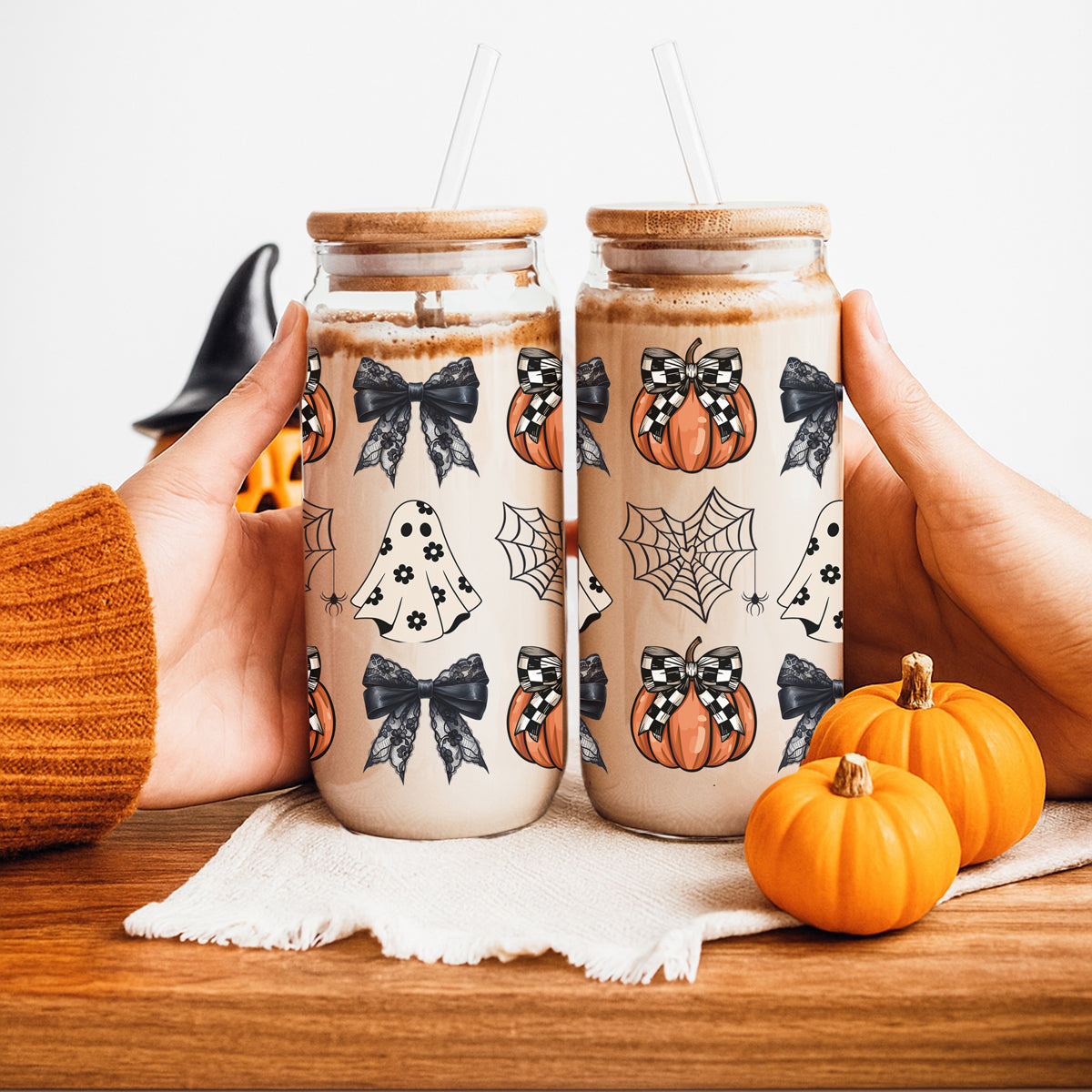 microwave safe halloween glass
dishwasher safe pumpkin tumbler
double wall insulated halloween
bpa free fall drink set