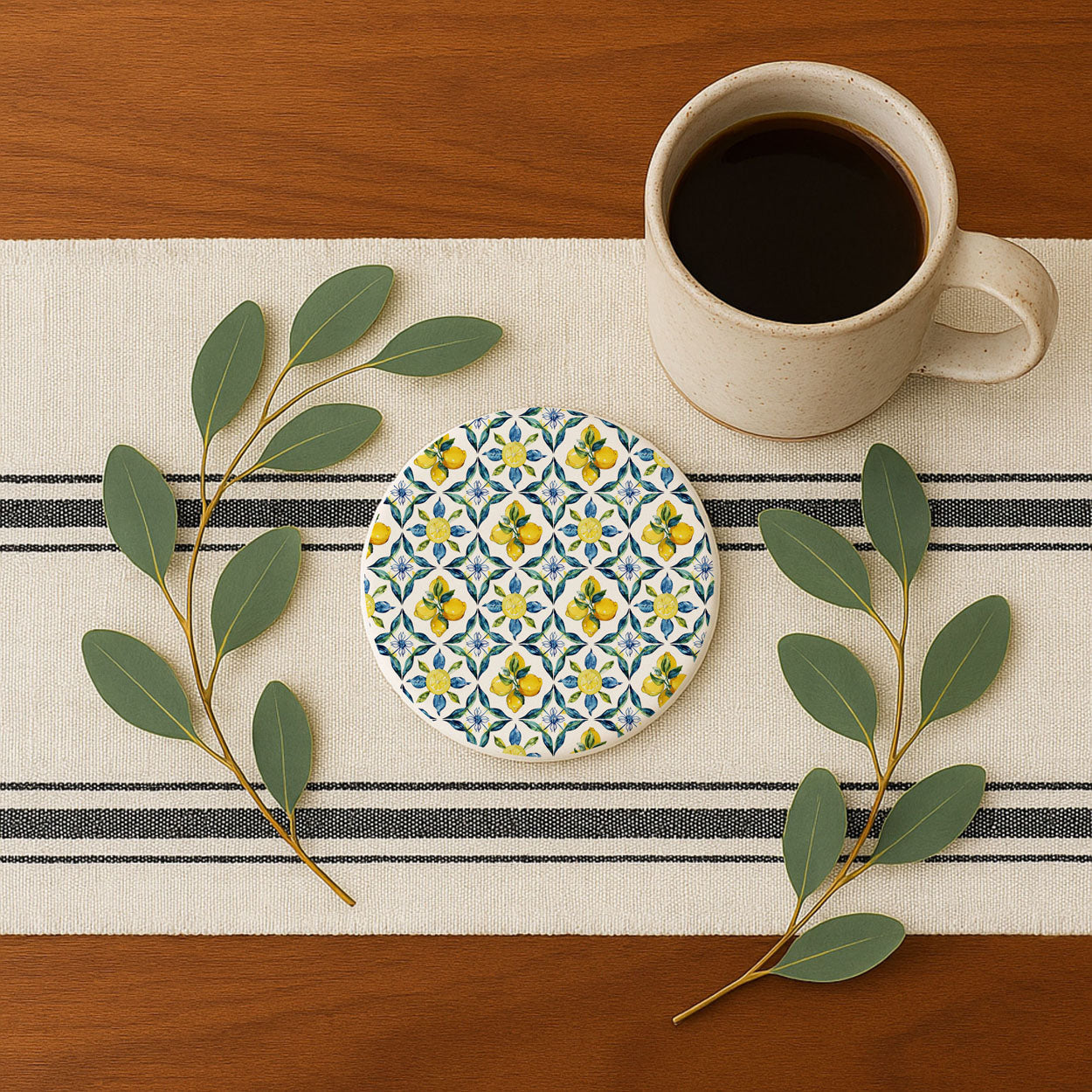 Mediterranean Lemon Coasters