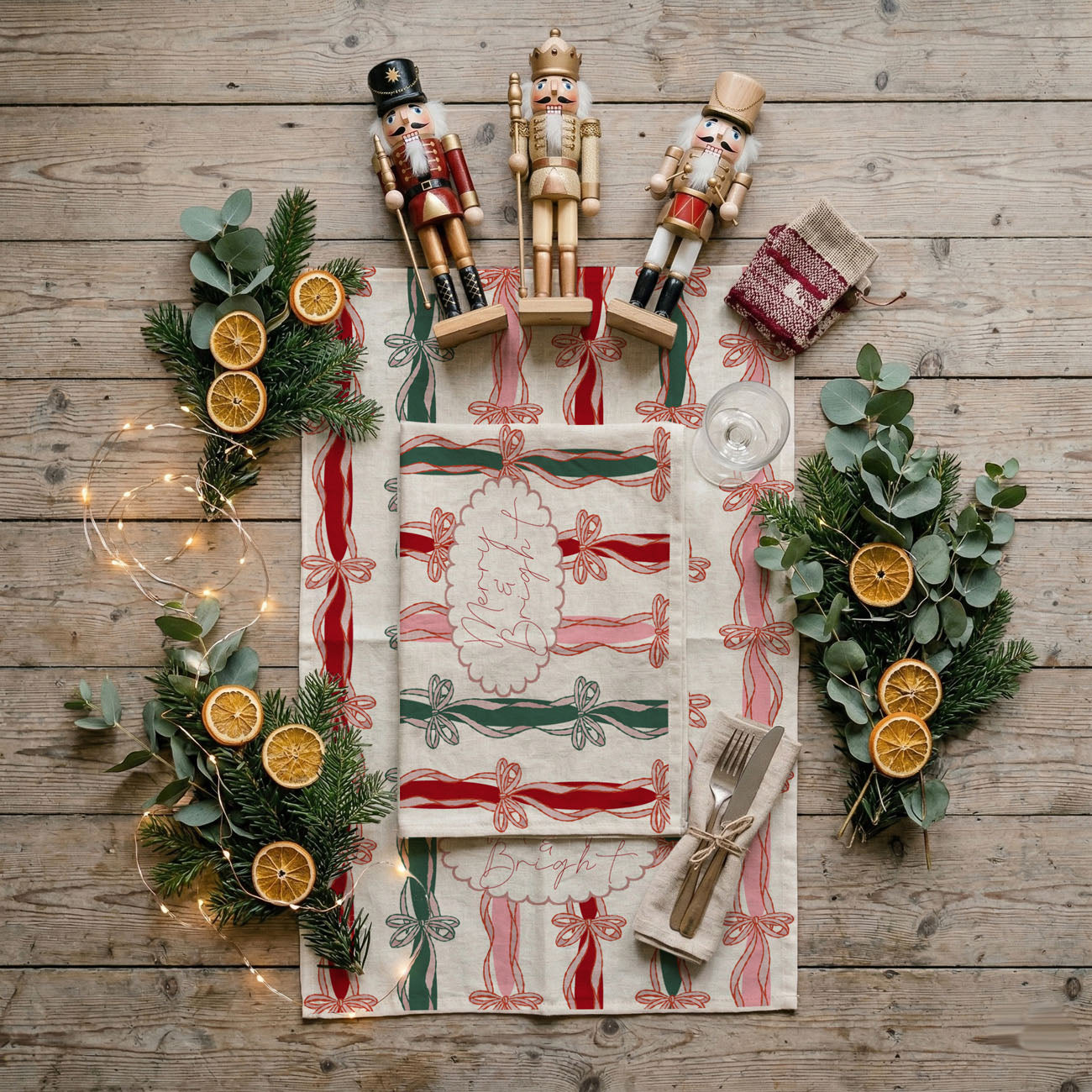 christmas kitchen accent towel with festive ribbon pattern
holiday dish towel for cozy winter kitchen decor
christmas towel for styling tiered tray kitchen decor
festive kitchen towel for countertop holiday display
christmas towel for decorating oven handle holiday style
holiday kitchen linen with ribbon bow christmas design