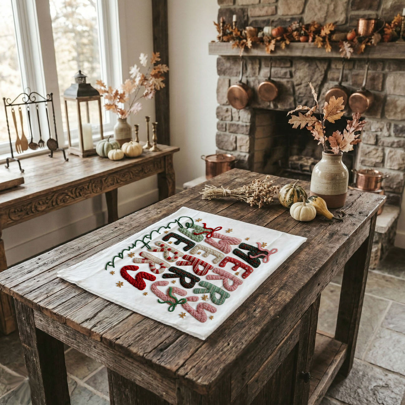 unique pink christmas decor towel for stylish kitchen
soft aesthetic christmas towel pink nutcracker design
pretty pink christmas kitchen towel for modern home
holiday dish towel pink knit merry christmas lettering
