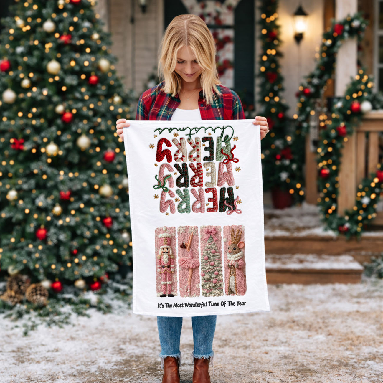 pink nutcracker christmas kitchen towel
merry christmas pink dish towel holiday decor
pink christmas kitchen towel festive decor
nutcracker christmas towel ballet holiday theme