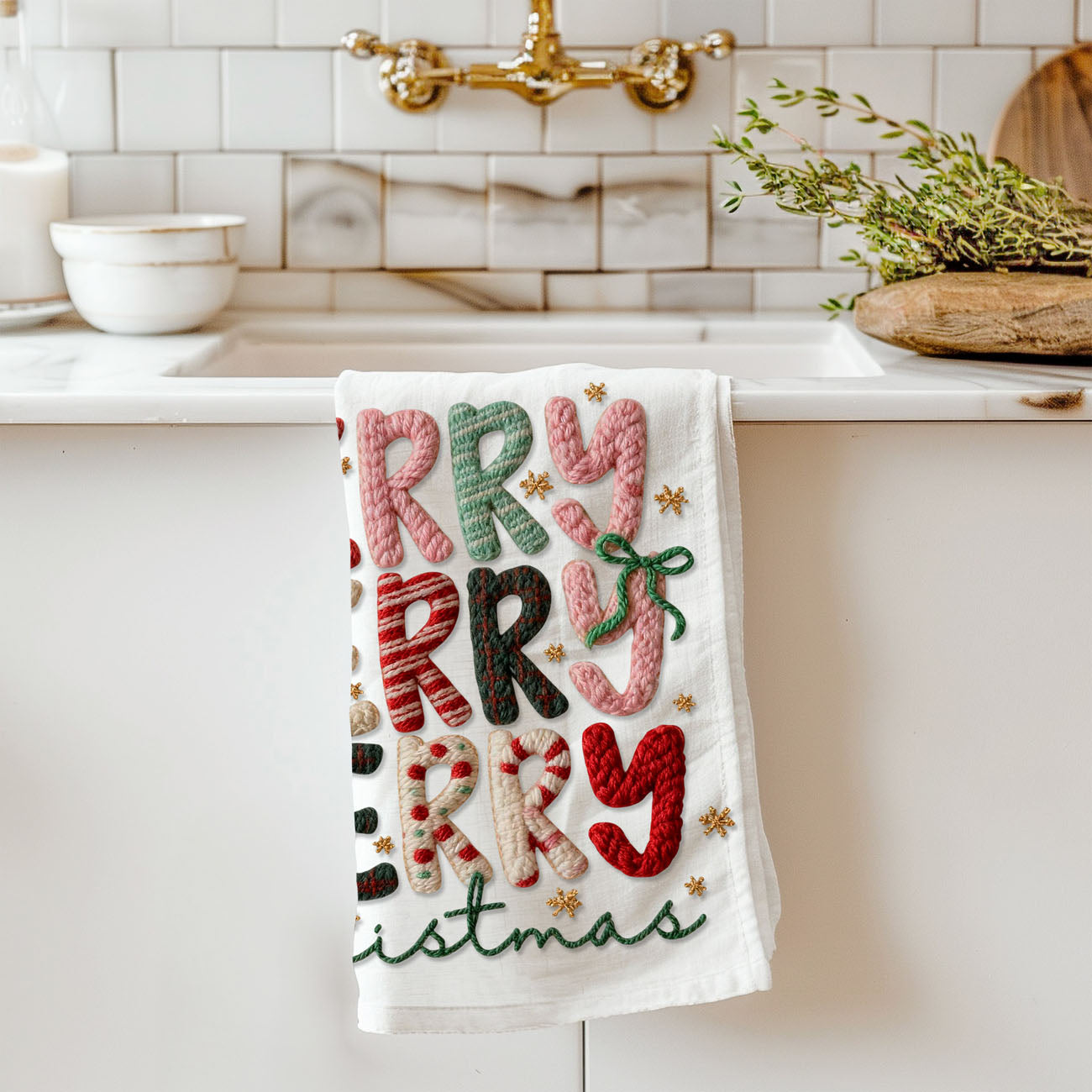 decorative christmas dish towel for kitchen display
christmas kitchen towel hanging oven handle holiday decor
pink holiday towel styled for christmas hosting setup
seasonal kitchen decor towel winter holiday theme