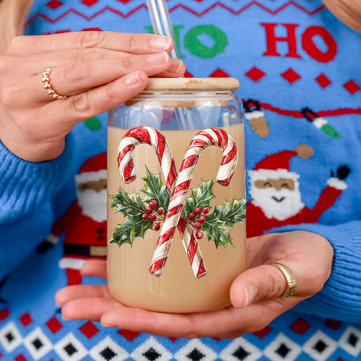Candy Cane Holly