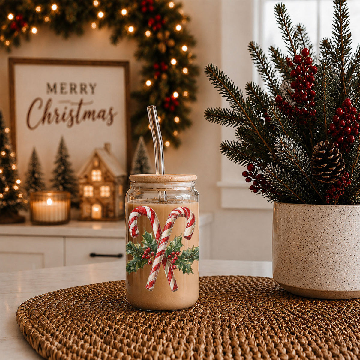 Candy Cane Holly