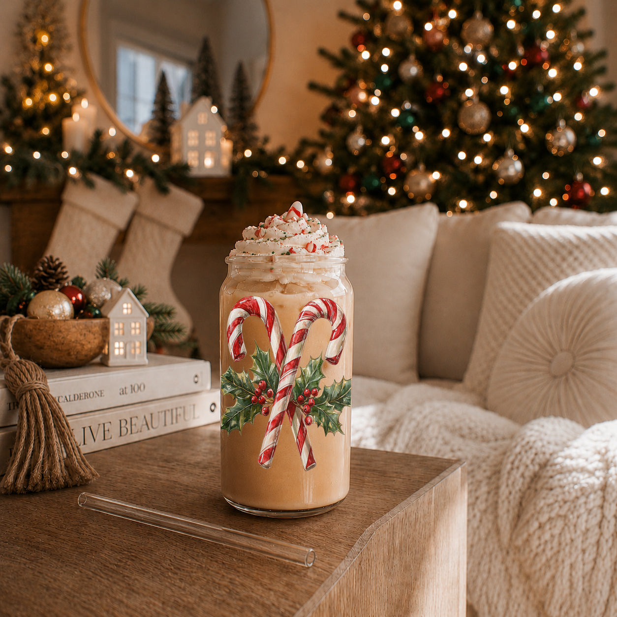 Candy Cane Holly