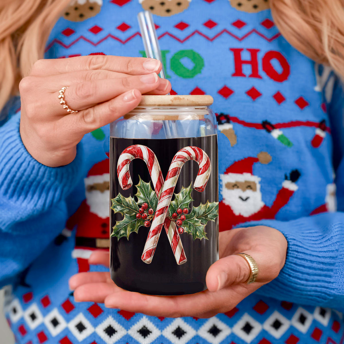 Candy Cane Holly