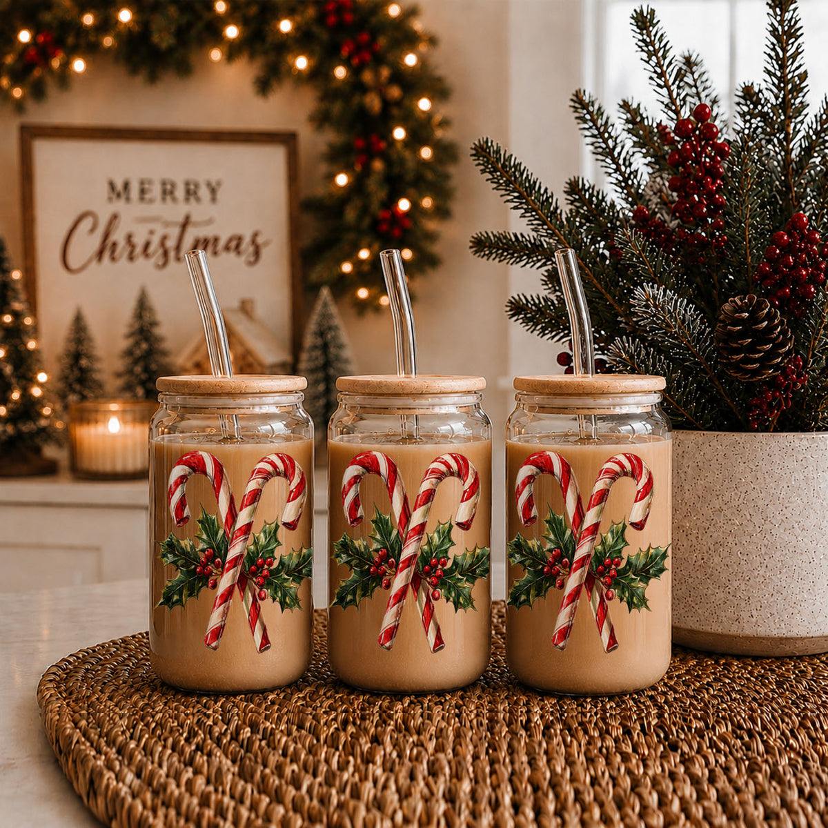 Candy Cane Holly