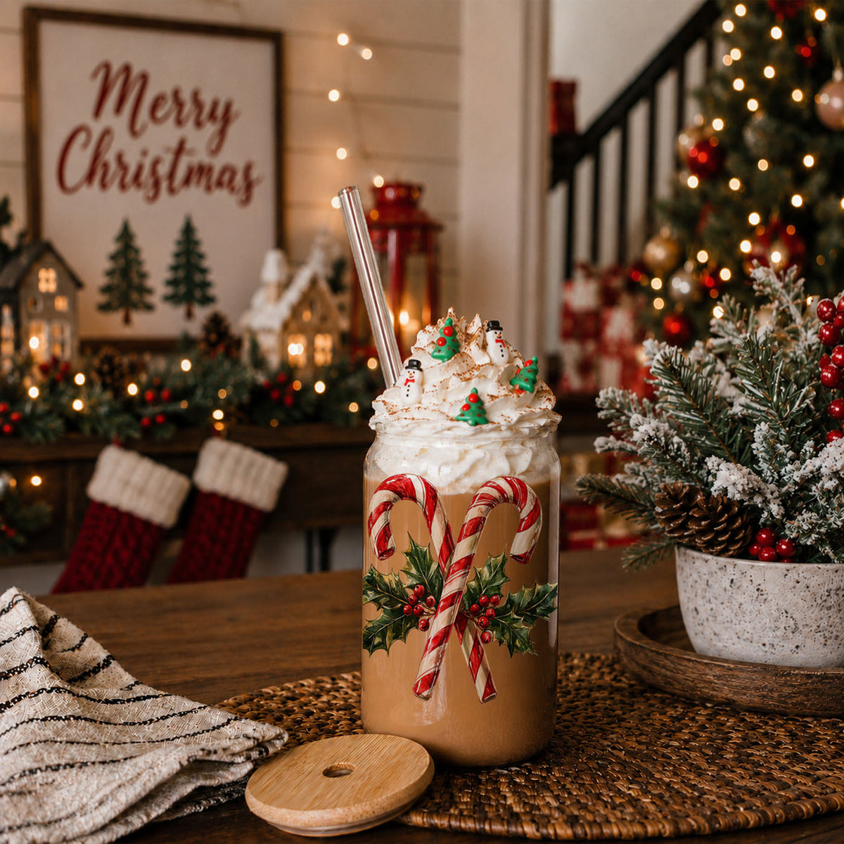 Candy Cane Holly