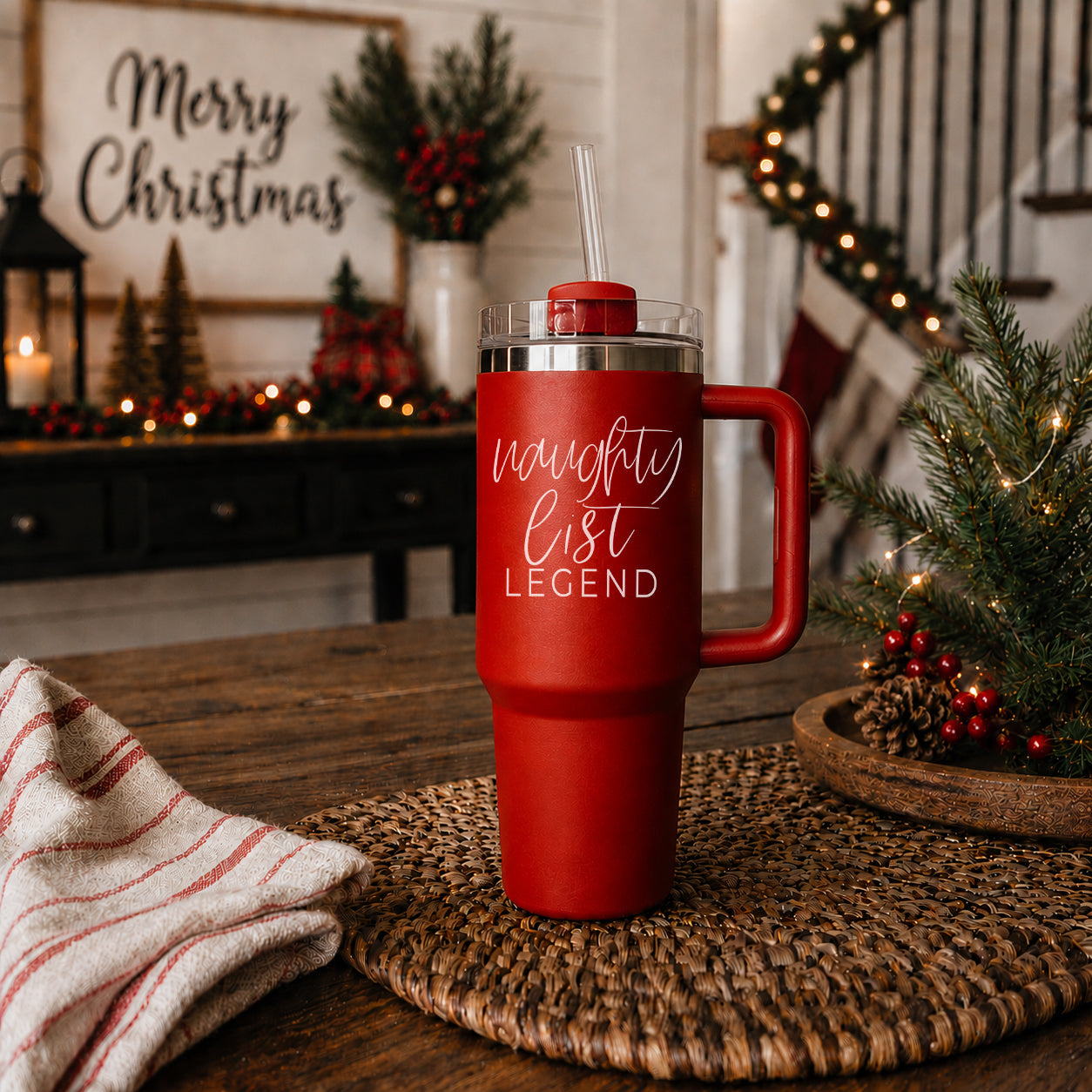 Christmas funny tumbler 40oz seasonal drinkware
Holiday humor tumbler 40oz  Christmas gift
Holiday gift tumbler featuring naughty list legend message funny
Christmas tumbler with adult humor quote naughty list legend 40oz
On the naughty list coffee mugs big
Stainless steel Christmas tumbler holiday gift