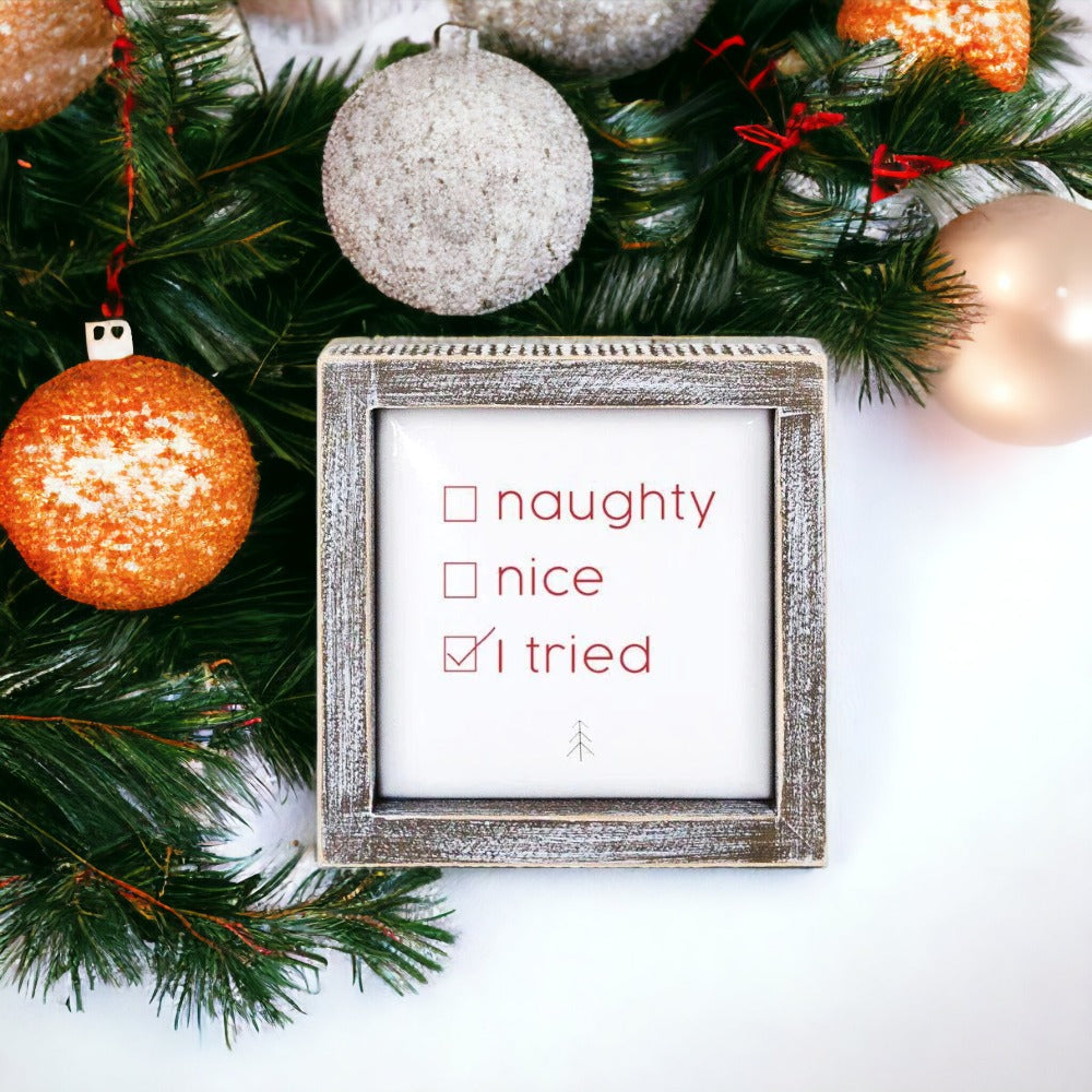 Christmas Humor Signs, Funny Christmas Quote Gifts