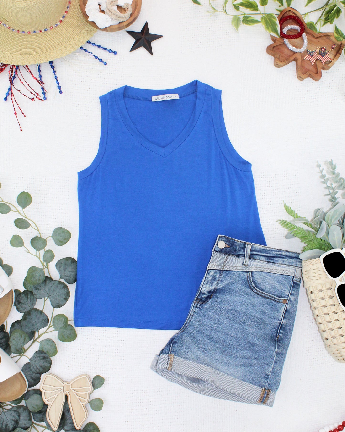 IN STOCK Noelle Tank - Blue