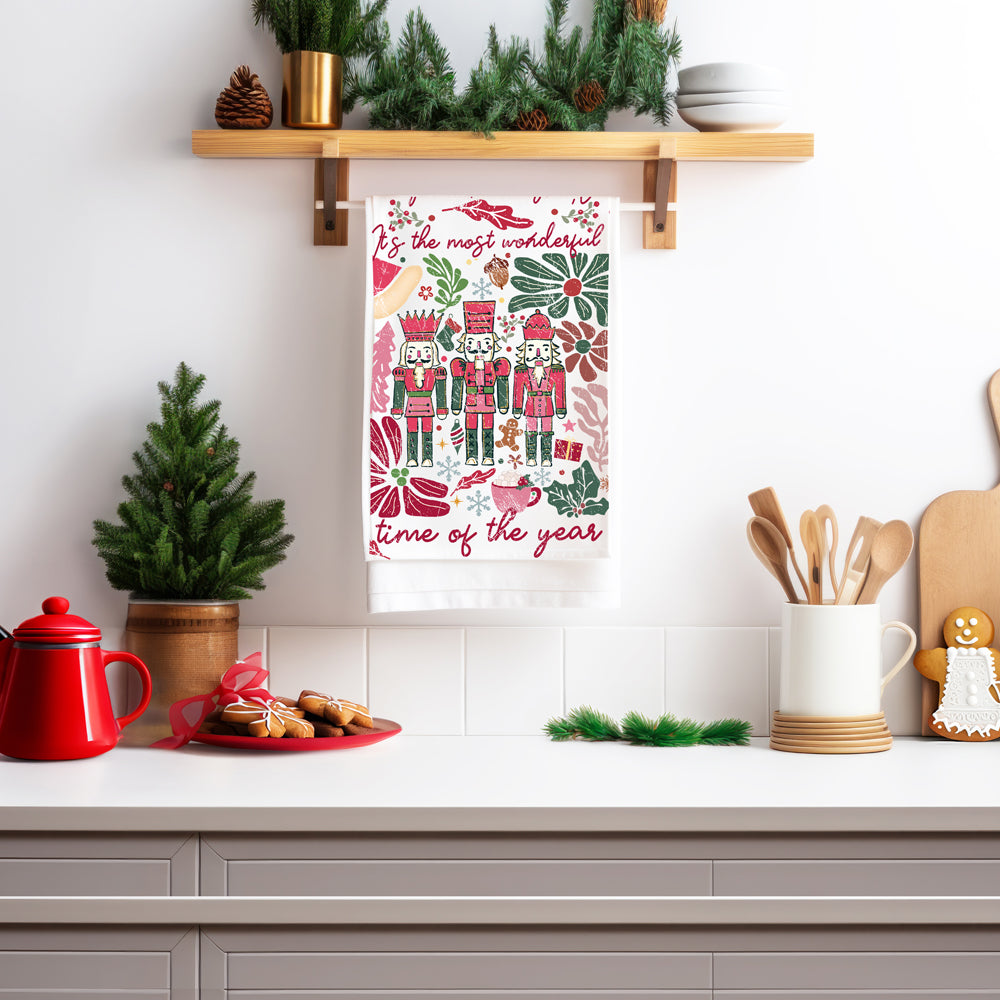 Christmas boho floral home decor
Boho Christmas kitchen towel floral
Pink boho nutcracker Christmas decor
Floral pink nutcracker kitchen towel