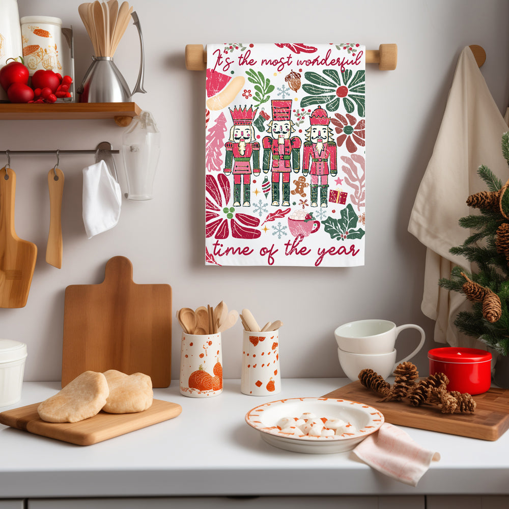 Christmas nutcracker seasonal kitchen decor
Holiday nutcracker kitchen decoration
Seasonal pink nutcracker kitchen towel
Christmas boho seasonal kitchen decor