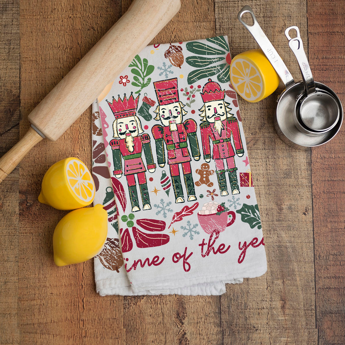 Boho Floral Nutcracker Towel