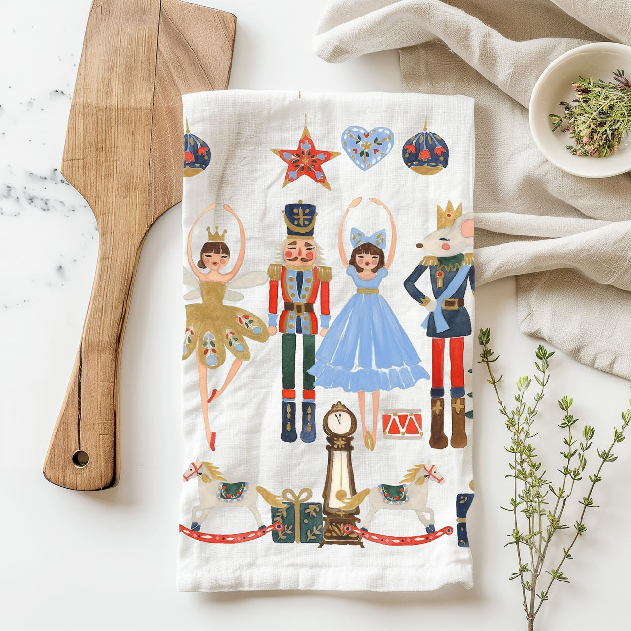 classic red and green christmas decor kitchen towel
vintage inspired holiday kitchen aesthetic towel
minimal elegant christmas decor kitchen accessory
timeless christmas home styling kitchen towel
