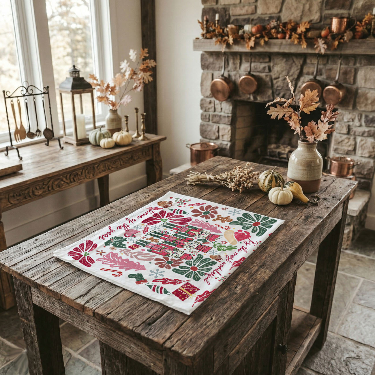 pink christmas open shelf decor kitchen towel
neutral kitchen with pink christmas decor towel
styled holiday kitchen scene pink towel decor
christmas kitchen vignette decor towel pink
holiday interior design kitchen towel aesthetic