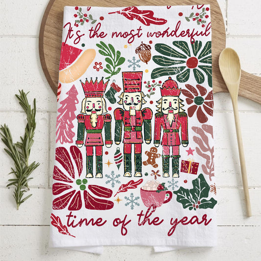 Boho Floral Nutcracker Towel