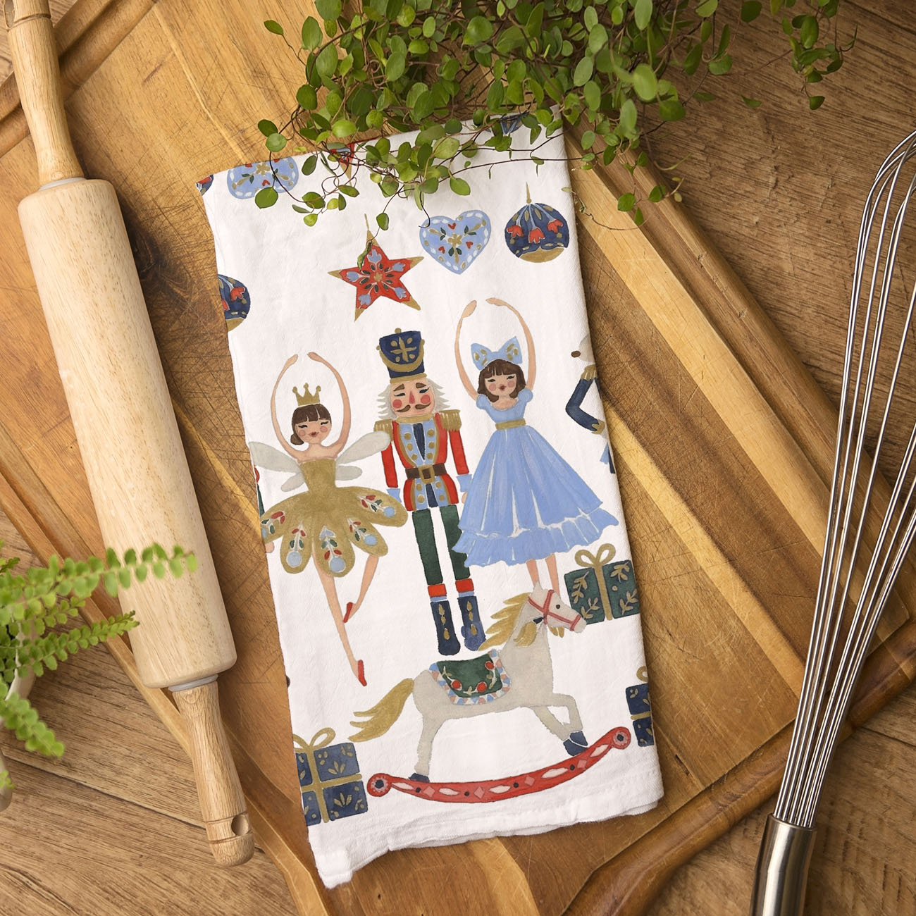 nutcracker performance inspired christmas towel
christmas recital gift dancer kitchen towel
holiday decor for ballet lovers kitchen accessory
dance themed christmas home decor towel
decor towel for oven handle christmas nutcracker theme
holiday hand towel for kitchen christmas decor