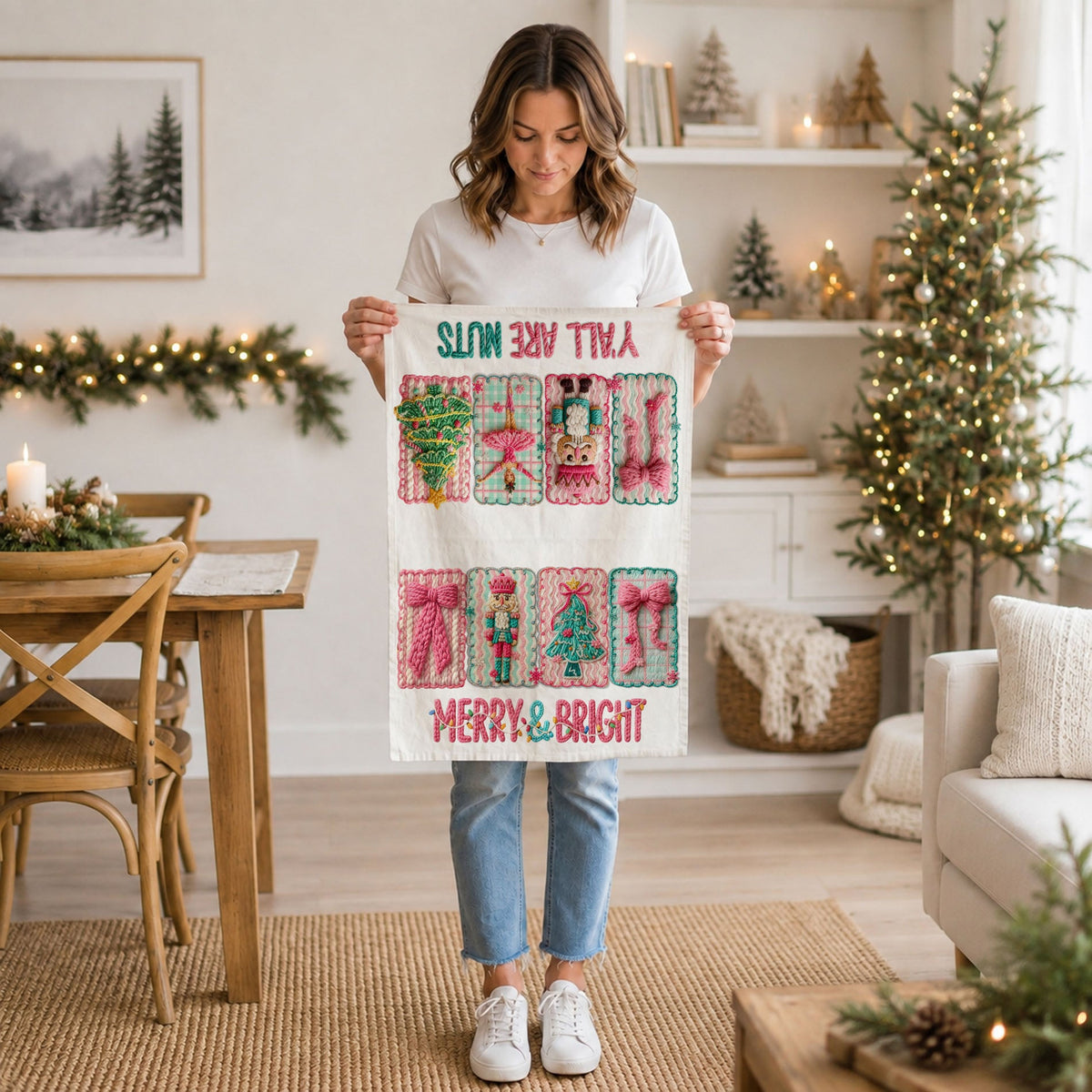 cozy christmas baking kitchen towel pink festive vibe
holiday morning kitchen towel pink christmas breakfast decor
family christmas kitchen decor towel pink holiday theme
warm and cozy holiday towel pink christmas aesthetic
functional holiday kitchen towel stylish pink decor
soft fabric christmas towel pink kitchen accessory
long lasting christmas kitchen towel pink decorative cloth
eco friendly holiday kitchen towel reusable pink design