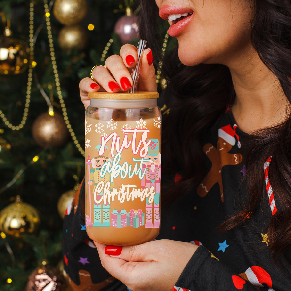 Pink Christmas tree cup
Pink Blue Christmas Kitchen Decorations and coffee bar decor
Pink Christmas cold cup