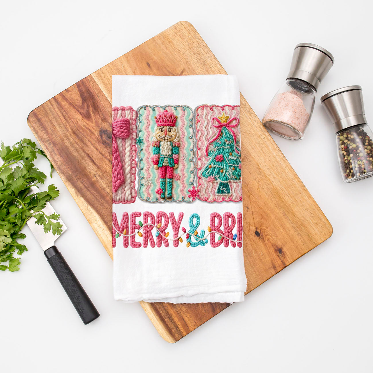 functional holiday kitchen towel stylish pink decor
soft fabric christmas towel pink kitchen accessory
long lasting christmas kitchen towel pink decorative cloth
eco friendly holiday kitchen towel reusable pink design
