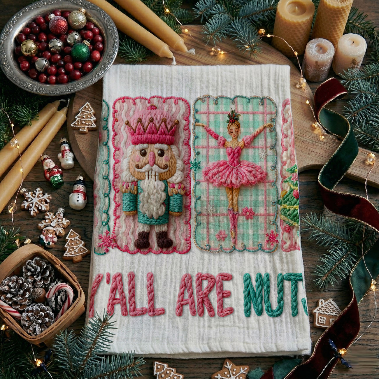 girly holiday kitchen decor pink nutcracker towel aesthetic
pink bow christmas kitchen towel cozy feminine holiday vibe
pastel christmas kitchen towel soft aesthetic home decor
instagram style pink christmas kitchen towel festive look