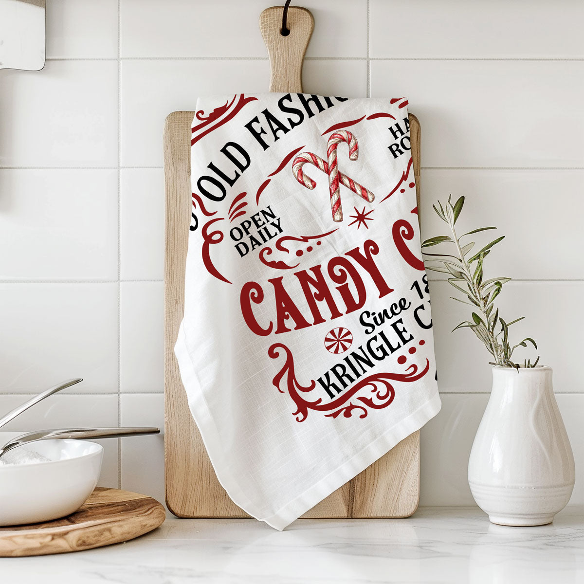 Sleigh Rides Candy Canes Towel