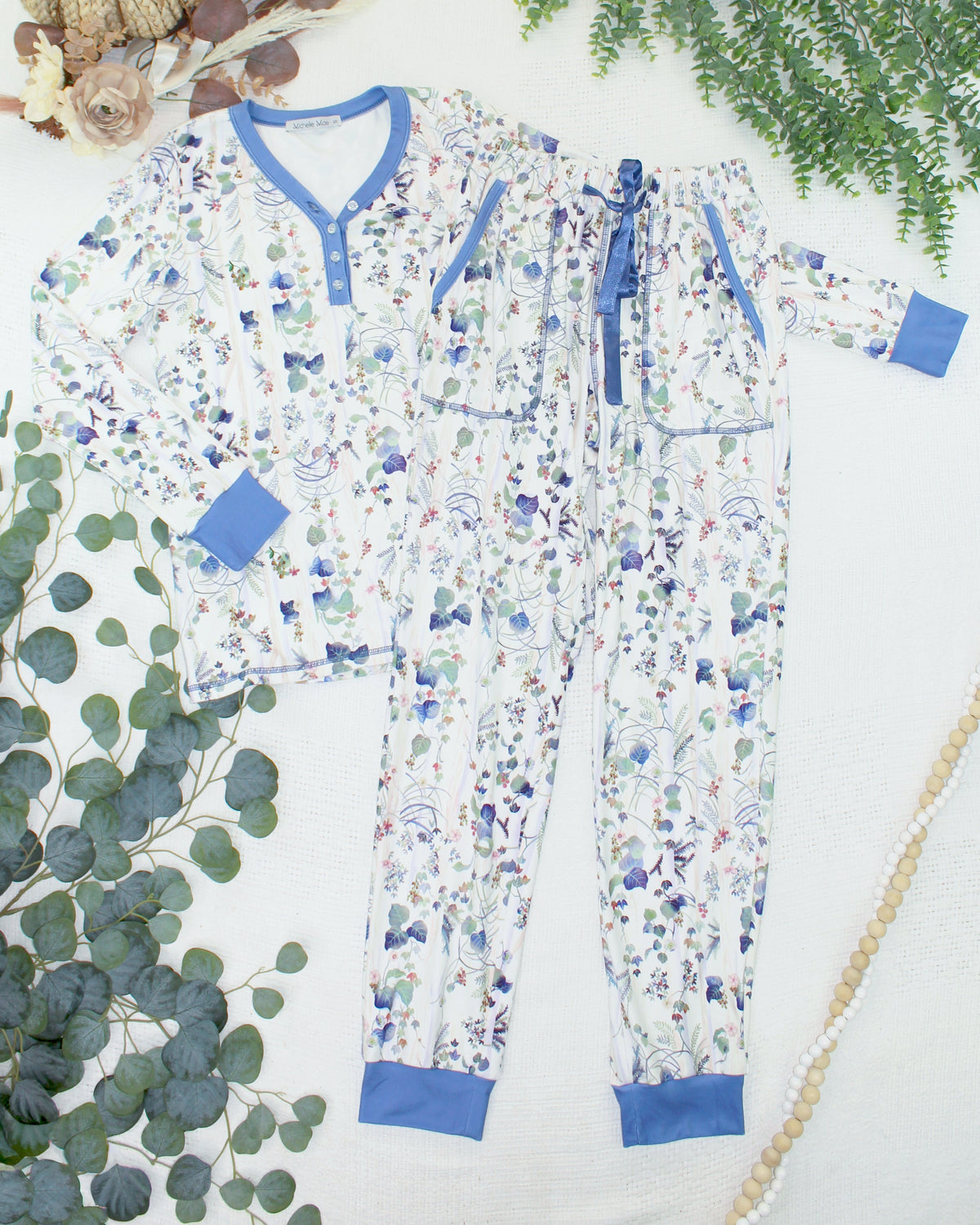 IN STOCK Cozy Pajama Set - Olive Meadow