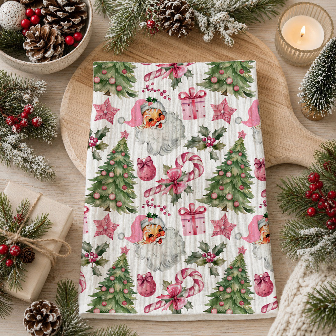 Pink Santa Trees
