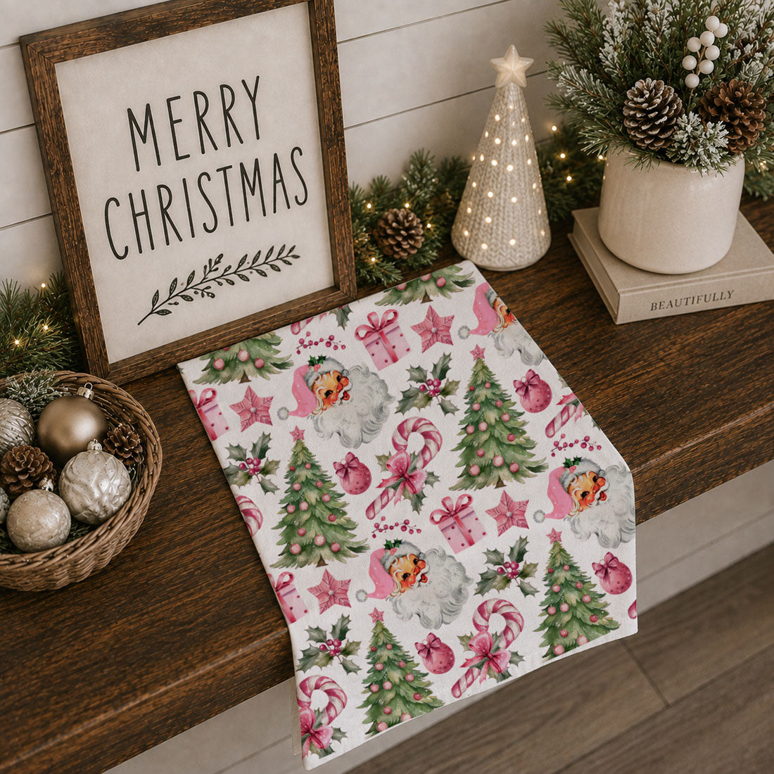 Pink Santa Trees