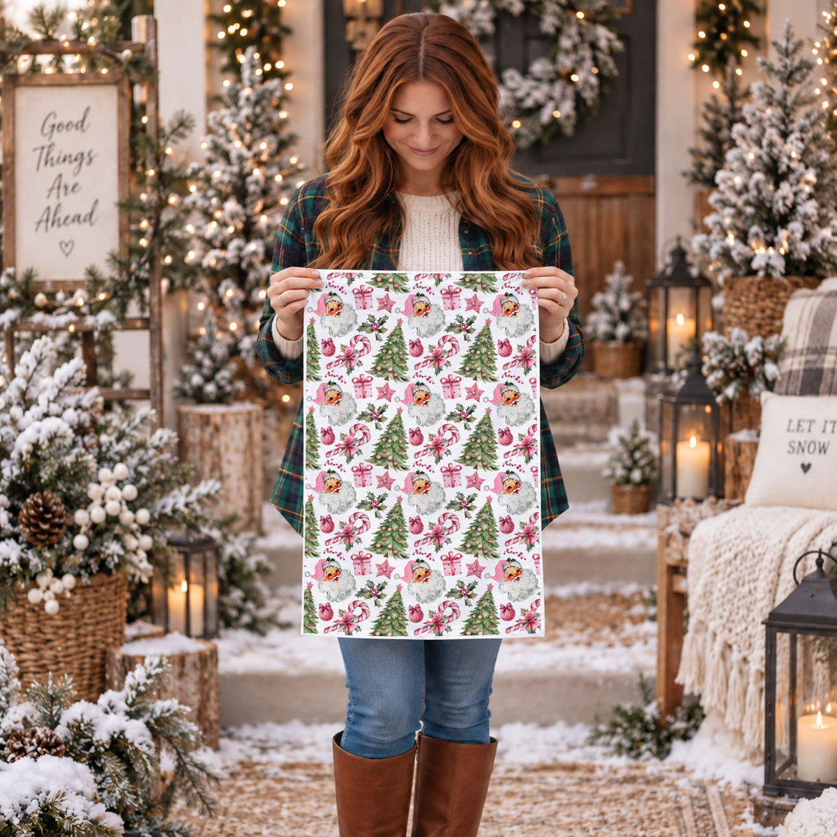 pink farmhouse christmas kitchen towel holiday decor
farmhouse christmas kitchen towel pink santa decor
cozy holiday kitchen styling towel santa print
christmas kitchen decor ideas pink santa towel
holiday home kitchen towel vintage pink theme
cottagecore christmas kitchen towel santa design