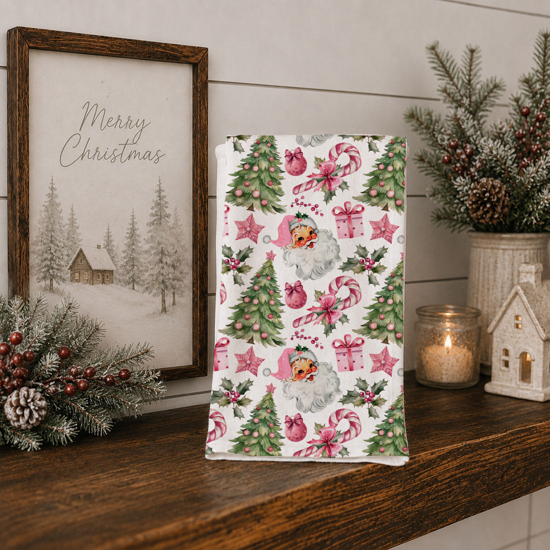 Pink Santa Trees